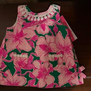 Lilly Pulitzer Pink and Green Floral Dress